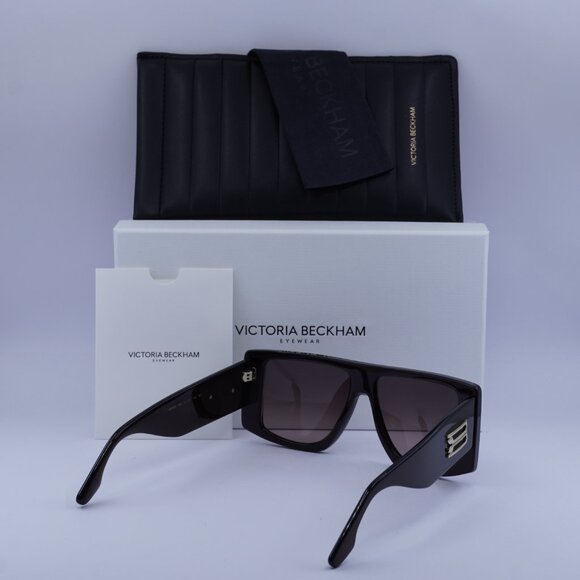 Victoria Beckham VB678S 605 Sunglasses Burgundy Square Frame, Mauve Lenses - Picture 9 of 9